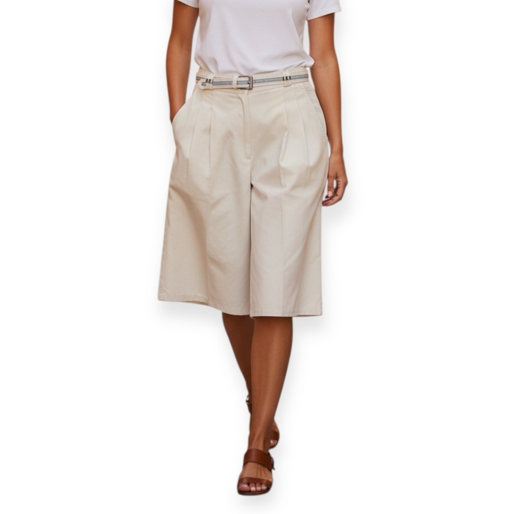 Lana Lee Vintage Cream Bermuda Shorts